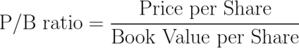 Price to Book Ratio